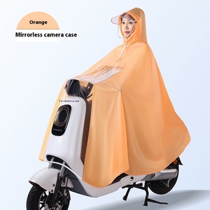 Imperméable <span class=keywords><strong>de</strong></span> voiture électrique imperméable pour femmes/hommes épaissi allongé couverture complète du corps pour <span class=keywords><strong>Poncho</strong></span> pour motos voyage Simple - Product Image 6