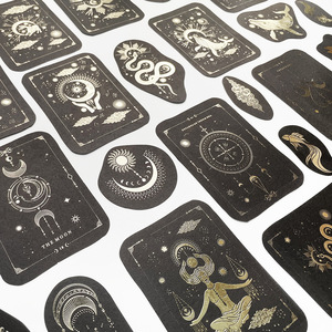 Creative Bronzing constellation Block Stickers Set School Student Kids Die Cut <strong>Journal</strong> Diary Scrapbook Decoration DIY Stickers - Product Image 2