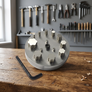 Juego de Moldes de Acero Inoxidable con Forma de Flor para Fundición de Joyería, Herramientas de Bricolaje con Llave Allen Incluida |   GS589M-04 - Product Image 2