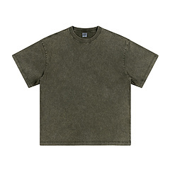 T-shirt vintage lavé à l'acide avec logo personnalisé T-shirt surdimensionné vierge poids lourd 270GSM 100% coton pour hommes - Product Image 4