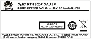 HW OptiX RTN 320F ist ein Voll-und Zweikanal-Mikrowellen produkt in der OptiX RTN-Funk übertragungs systems erie
