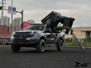 Kit de Carrocería Modificado para Techo de Vehículo Todoterreno 4x4, Carcasa Rígida para 2-4 Personas, <span class=keywords><strong>Camioneta</strong></span> para Acampar, Aluminio ABS, SUV, Sin Perforaciones, para Acampar y Hacer Senderismo - Product Image 6