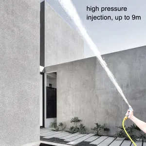 H1 Short + 3 connettori + tubo da 10m idropulitrice per auto domestica ad alta pressione con Spray detergente telescopico
