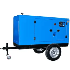 Standby power 50kva 75kva Trailer type electric industrial portable low noise slilent/super silent diesel generator Auto start