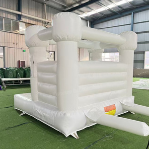 <span class=keywords><strong>Mini</strong></span> Castillo Inflable Blanco con Piscina de Pelotas, Columna Transparente, Castillo Hinchable para Fiestas Infantiles de <span class=keywords><strong>Alquiler</strong></span> - Product Image 4