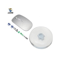 Tapis de souris transparent en forme de dessin animé avec repose-poignet en gel de silicone résistant à l'eau 100x100mm pour le jeu et le bureau à domicile