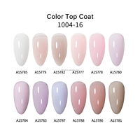 DZ NAIL Top Coat Gel UV Haute Brillance, Séchage Lampe UV, Longue Durée, Non Toxique, Écologique, Sans Résidu, pour Salon de Manucure, Couche de Finition Colorée
