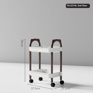 Plastic Staande Multifunctioneel Gelaagd Opbergrek Voor <span class=keywords><strong>Trolley</strong></span> Woonkamer Keuken Slaapkamer Verplaatsbare Opslag Schoonmaken - Product Image 6