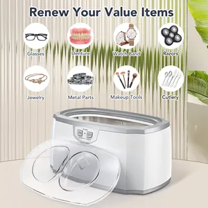 Multi-purpose High Quality 420ml Small Ultrasonic Jewelry Cleaning Machine TUV Medical Diy Ultrasonic Dental Cleaner