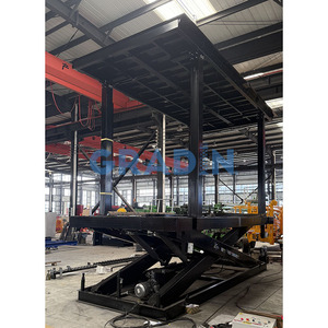Plate-forme hydraulique d'ascenseur <span class=keywords><strong>de</strong></span> ciseaux <span class=keywords><strong>de</strong></span> deux voitures avec le toit pour soulever le véhicule en haut - Product Image 5