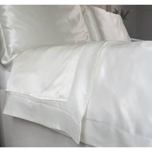 Drap plat en soie de luxe en vente en gros Draps de lit blancs respirants pour hôtel et maison - Product Image 3