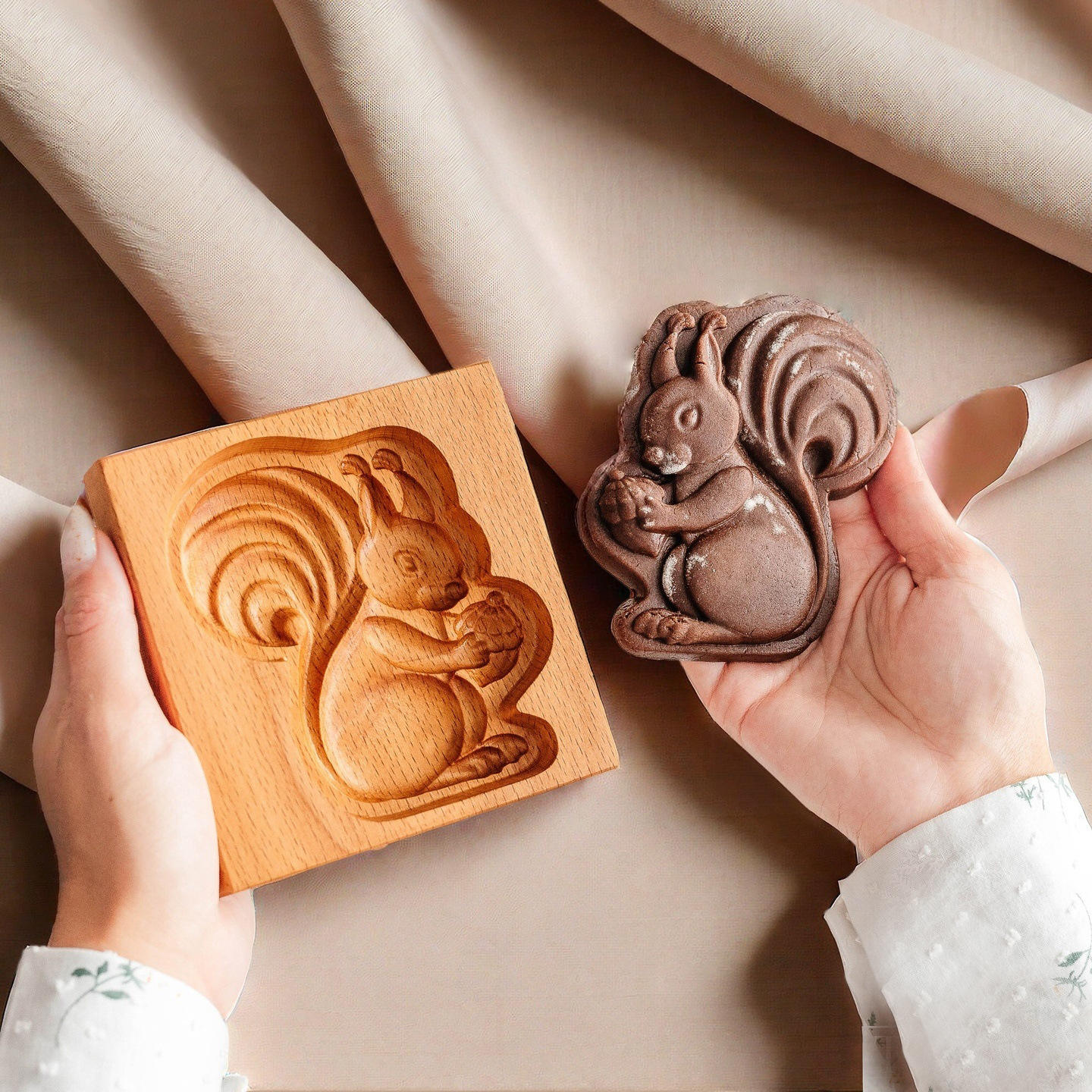 Écureuil 10x10x2cm - environ 110 g