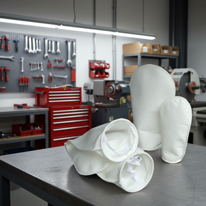 Sac filtrant en maille pour dépoussiéreur industriel haute performance, en polyester non tissé pour manchon de filtre à jet pulsé Nomex P84, pour l'industrie du ciment - Product Image 1