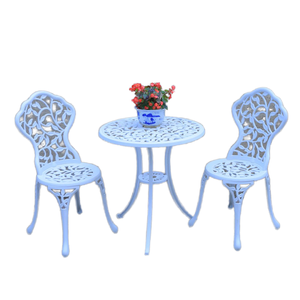 Mobilier d'extérieur <span class=keywords><strong>en</strong></span> métal d'art <span class=keywords><strong>en</strong></span> mosaïque Ensemble <span class=keywords><strong>de</strong></span> <span class=keywords><strong>jardin</strong></span> <span class=keywords><strong>en</strong></span> fonte d'aluminium durable pour <span class=keywords><strong>salon</strong></span>, salle à manger, cour, hôtel, design moderne - Product Image 1