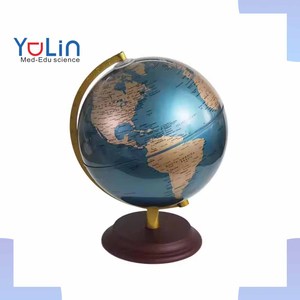 Globe terrestre rotatif de bureau, <span class=keywords><strong>carte</strong></span> du <span class=keywords><strong>monde</strong></span> géographique, bleu ciel, 8 pouces, base en métal, globe éducatif, décoration de table de bureau - Product Image 1