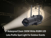 Impermeable IP Zoom Blanco/RGBW LED Leko Perfil Luz Alto Brillo 300W Carácter Primer plano/Luz de fondo y sombra