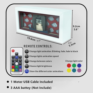 3D Illusion Stitch Ánh Sáng Ban Đêm Cảm Ứng Thông Minh & Điều Khiển Từ Xa Hình Chữ Nhật Phòng Trang Trí Nội Thất Đèn Sinh Nhật Ngày Valentine & Món Quà Giáng Sinh - Product Image 6