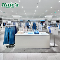Boutique Boutique Design d'intérieur Présentoir de magasin de vêtements Comptoir de magasin de vêtements Design Étagères de rangement pour vêtements