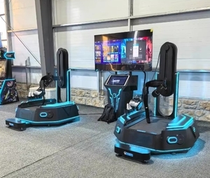 Indoor 9D VR <b>Shooting</b> Game Machine 360-Degree Motion-Sensing VR Game Console VR Walking Space Standing Simulator Platform-Metal - Product Image 6