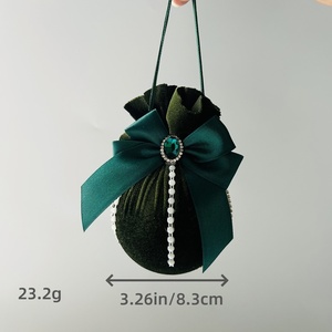 Huisdecoratie Boom Luxe Hangende Ornamenten 8Cm Fluwelen Diamant Kerstbal Festival Decoraties Nordic - Product Image 2