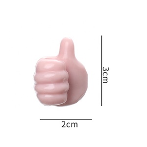 Sáng Tạo tự dính ngón tay cái móc Silicone ngón tay cái lên tường móc cho cáp clip Key - Product Image 6
