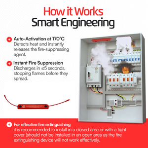 Adesivo Antincendio CFLC Piccolo Estintore Automatico per Quadri Elettrici - Product Image 4