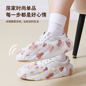 Kapibala Disposable Non Woven Shoe Covers 50 Pcs Thickened Breathable Dustproof For Home Indoor Use - Product Image 3