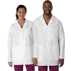 Unisex High Quality <b>White</b> Lab <b>Coat</b> Custom Logo Soft Medical Scrubs for <b>Men</b> Women Fashionable Dental Hospital Embroidered Nurse - Product Image 2