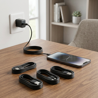 Cable de Carga USB C de 80 cm de Longitud, Cable de Tipo C a USB para Teléfono Celular, Cable de Datos para Smartphone, Cable de Carga Rápida