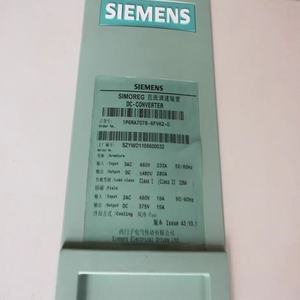 6RA70786FV620Z SIMOREG DC-MASTER 6RA70 460V 600A 280kW PLC โมดูลควบคุมการประมวลผลข้อมูลแบบดิจิตอล (PLC) รุ่น 6RA70786FV620Z SIMOREG DC-MASTER 6RA70 แรงดันไฟฟ้า 460V กระแสไฟฟ้า 600A กำลังไฟ 280kW - Product Image 1
