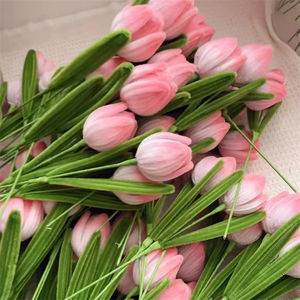 Flores de limpiapipas al por mayor, flores mixtas hechas a mano, varillas retorcidas, tulipanes y rosas terminados, plantas, flores creativas para regalo - Product Image 4