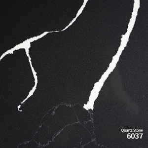 משטח עבודה מקוורץ שחור מטאלי RUNPIN בעל ברק גבוה - Product Image 2