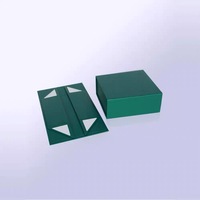 Boîte magnétique personnalisée avec logo en relief Finition mate Design minimaliste Stock