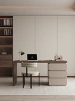 Bureau d'ordinateur en bois écologique durable Longsen Home Office Furniture Design avec plusieurs tiroirs pour le rangement, modèle 0310-2