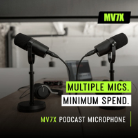 Microphone dynamique XLR MV7X pour l'enregistrement en studio, la voix off et la diffusion