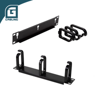 Gcabling 1U 19 pouces Panneau de gestion de câbles pour rack de serveur vertical/horizontal de réseau à fibre optique Cat6