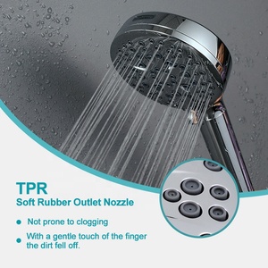 <span class=keywords><strong>Pommeau</strong></span> <span class=keywords><strong>de</strong></span> <span class=keywords><strong>Douche</strong></span> Chromé Filtrant avec Douchette à 8 Jets Amovible et Filtres Intégrés pour Eau Dure - Product Image 2