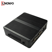 Boîtier en aluminium sans ventilateur Intel CPU DDR3 RAM SSD double LAN entrée de tension large IP65 boîtier étanche affichage HD Mini Pc