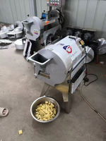 110V 220V Automatische Aardappel Dicer Uiensnijder Wortel Dobbelsteen Machine Fruit Groente Hakselkool Snippersnijmachine Snijmachine