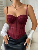 Corsets et bustiers pour femme – Hauts amincissants pour la taille, caracos en maille, crop tops sexy avec soutien-gorge intégré