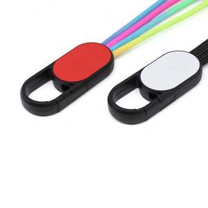 Cable de Datos LED Multifunción de Nuevo Diseño en Color Arcoíris, Accesorios para Teléfono, Cable Micro USB Magnético para Móvil - Product Image 3