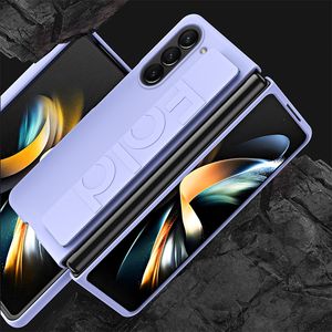 Funda plegable de silicona de lujo para Samsung <span class=keywords><strong>Galaxy</strong></span> Z Fold 6 5 4 Funda de teléfono con pulsera para Samsung Z Fold 6 - Product Image 1