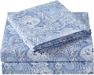 Paisley sắc tố dệt tấm ga trải giường thiết lập 4-Piece từ khăn trải giường sản phẩm nhà cung cấp - Product Image 1