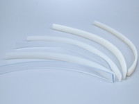 Bande de bordure en PVC blanc 12x1.5mm pour signalisation professionnelle