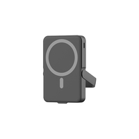 Batterie externe portable ultra-mince Peitian 15W magnétique sans fil + charge rapide PD 20W 10000mAh en métal + ABS