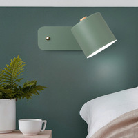 Applique murale LED à angle rotatif pour chambre à coucher étude de chevet salle à manger et salon éclairage décoratif pour mur de fond