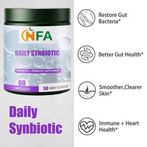 OEM ODM Daily Synbiotic Capsules with Digestive Health Probiotic <b>Blend</b> Supports Healthy Regularity Soomths Clear Skin - Product Image 4