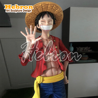 Figura de Anime Japonés Personalizada, Figura de One Piece, Escultura de Luffy, Estatua de Resina de Monkey D. Luffy para Decoración