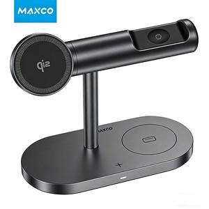 Support de chargeur sans fil magnétique MAXCO MW16 4-en-1 Qi2 avec veilleuse - Product Image 1