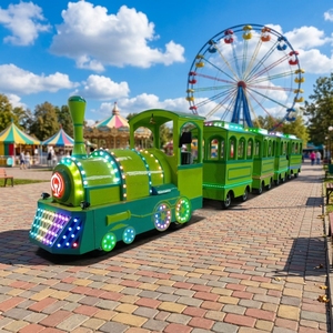 Treno Senza Binari in Fibra di Vetro, Velocità 0-20km/<span class=keywords><strong>h</strong></span>, Attrazione per Parchi Divertimento e Luna Park, per Adulti, Capacità Oltre 500kg - Product Image 6